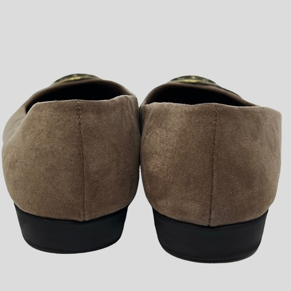 A2 by Aerosoles women's Trend Book taupe combination slip on ballet flats sz 7.5 - Picture 6 of 11